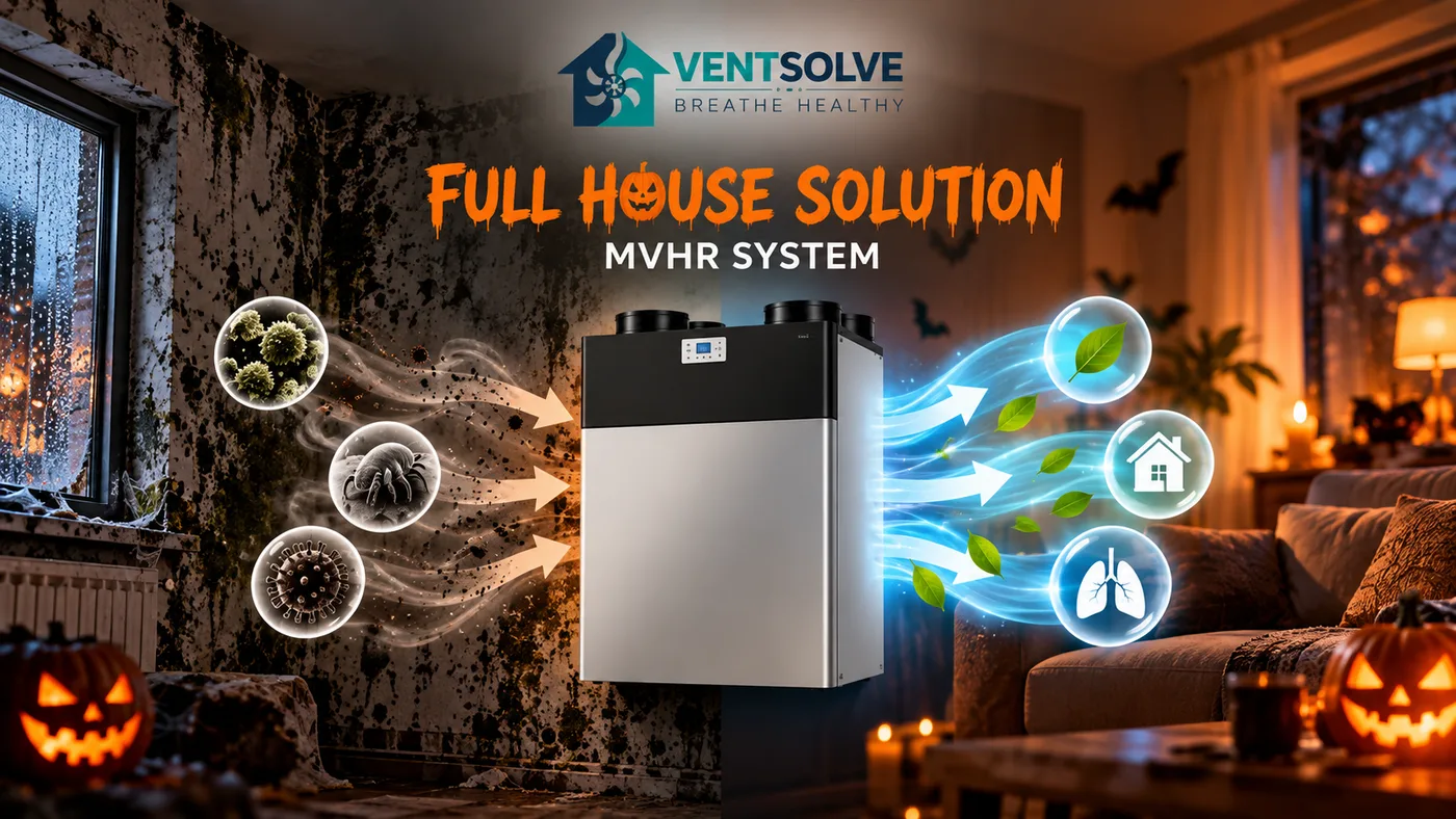 Full House Solution: MVHR heat recovery ventilation for the whole home, by VentSolve