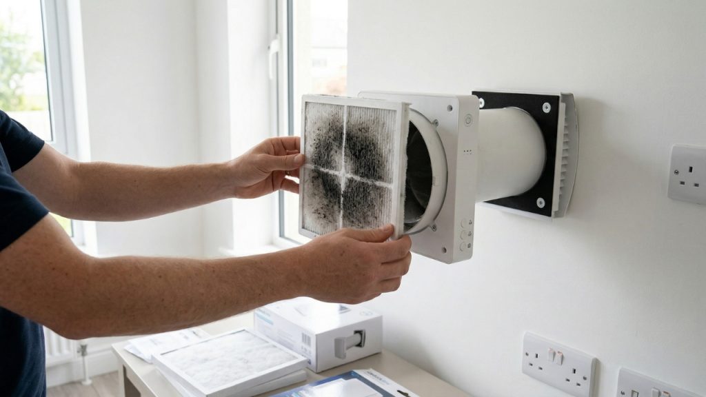 Red Light Flash in Single Room Heat Recovery Unit? Do This! 3 filter cleaning heat recovery unit